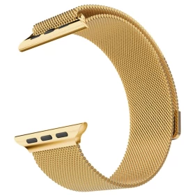 Ремешок для Apple Watch 42/44/45 мм миланский сетчатый браслет, Gold