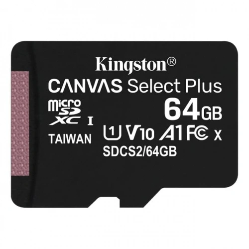 Карта памяти Kingston 64GB MicroSDHC Class 10 + SD адаптер 100мб/с. Фото 2