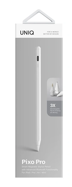 Стилус Uniq PIXO PRO Magnetic Stylus for iPad (with wireless charging), White (PIXOPRO-WHITE). Фото 2