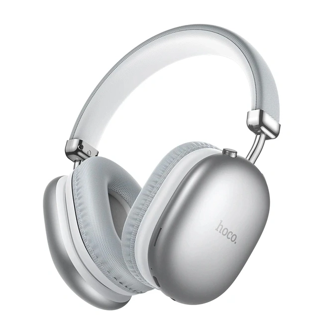 Беспроводные наушники Hoco W35 Max, Серебристые. Фото 2