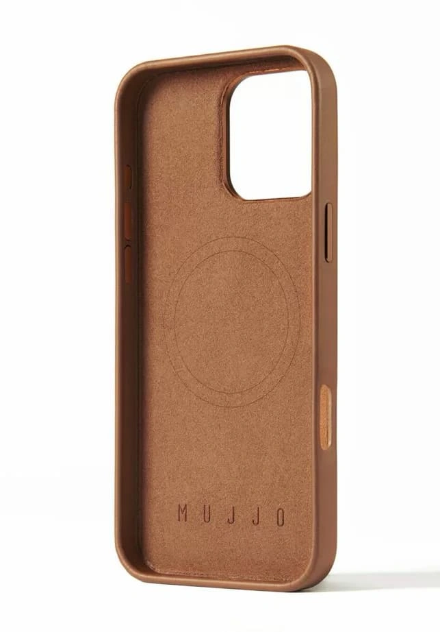 Накладка Mujjo Leather Case With MagSafe Compatible для iPhone 16 Pro Max, Brown (MUJJOCL055TN). Фото 2
