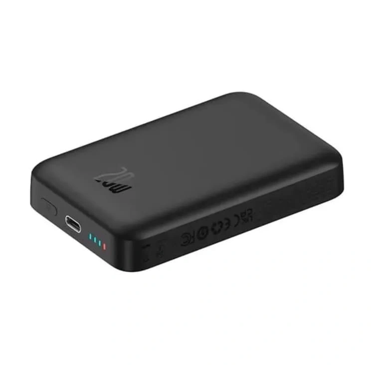 Внешний аккумулятор Baseus Magnetic Mini Air Wireless 10000mAh 20W (P10059001113-00), Чёрный. Фото 6