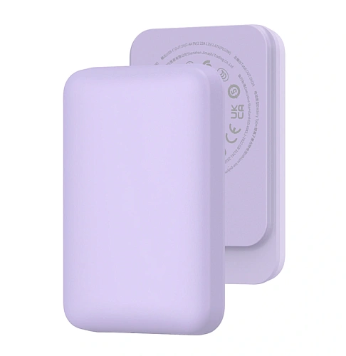 Внешний аккумулятор Wiwu Magnetic Wi-P037 5000mAh, Фиолетовый. Фото 1