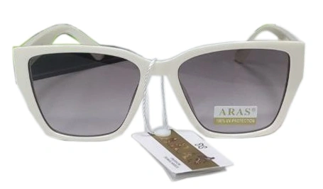 Солнцезащитные очки Aras 2009, 55 18-142, Белые (С6). Фото 1