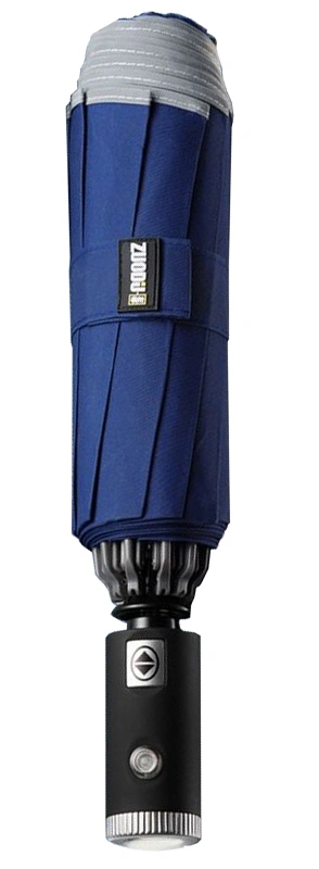 Зонт с фонарем Zuodu Automatic Umbrella LED ZD-BL, Синий. Фото 2
