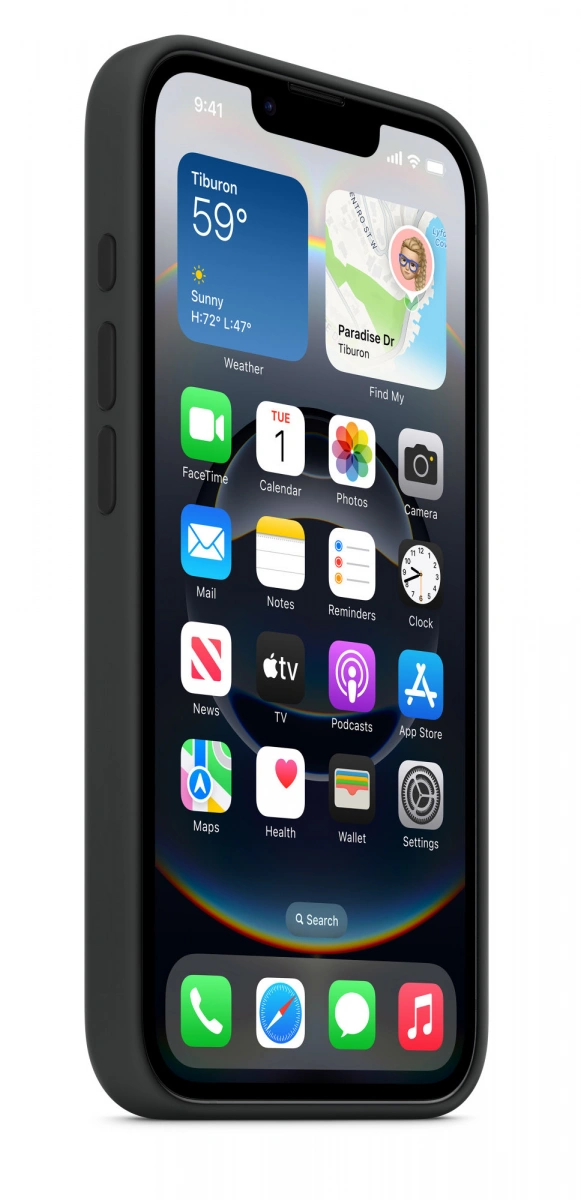 Накладка Silicone Case With MagSafe для iPhone 16e, Black. Фото 2