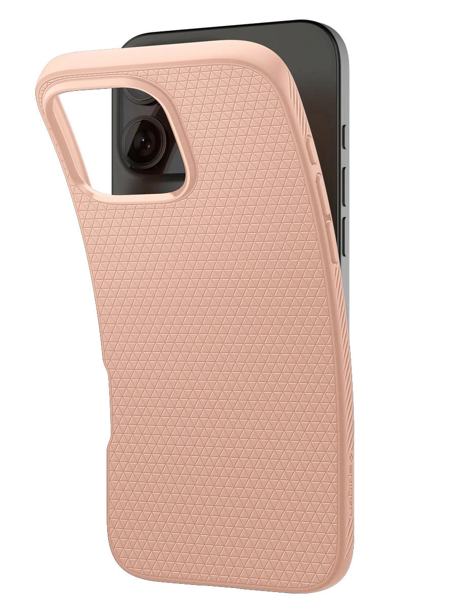 Накладка Spigen Liquid Air для iPhone 16 Pro, Rose Titanium (ACS08692). Фото 3