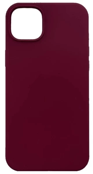 Накладка Silicone Case для iPhone 15, Винная. Фото 1