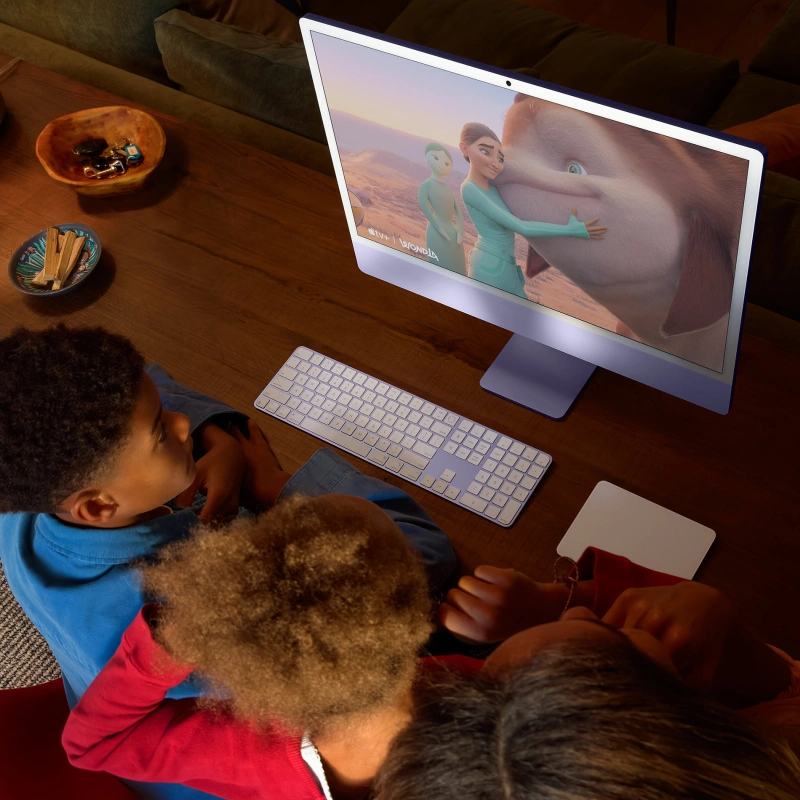 Apple iMac 24" Retina 4,5K, (MWUC3) (M4, 8C CPU, 8C GPU, 16 ГБ, 256 ГБ SSD, 2024), Silver. Фото 5