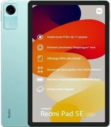 Планшет Redmi Pad SE 4/128GB Wi-Fi, Mint Green. Фото 1