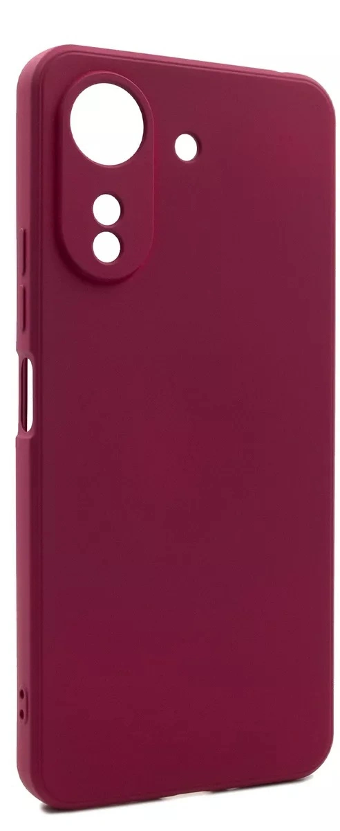 Накладка Silicone Case для Redmi 13C/Poco C65, Винная. Фото 1