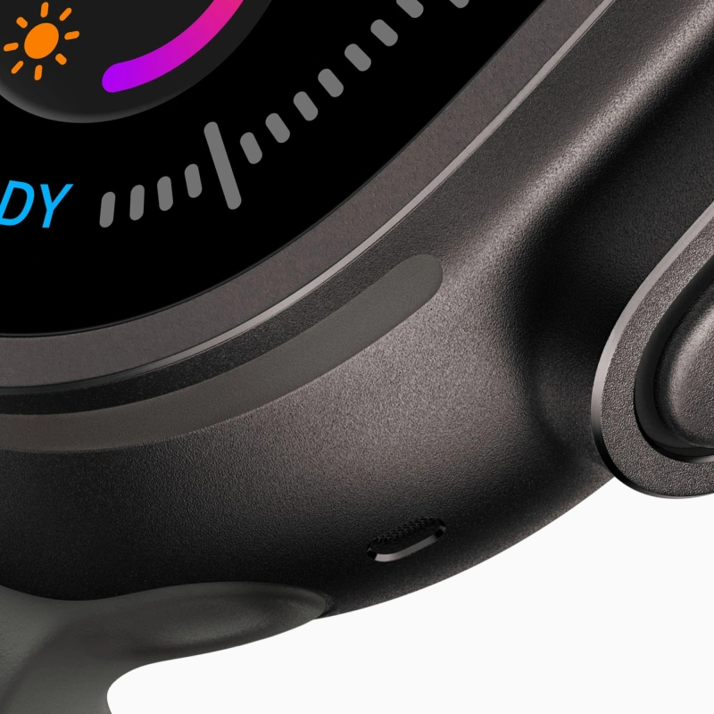 Умные часы Apple Watch Ultra 4 (2026) GPS+Cellular 49мм, Чёрный титановый корпус, ремешок "Бургунди спортивная петля" размер S/M 130-180 мм (MJC34). Фото 4