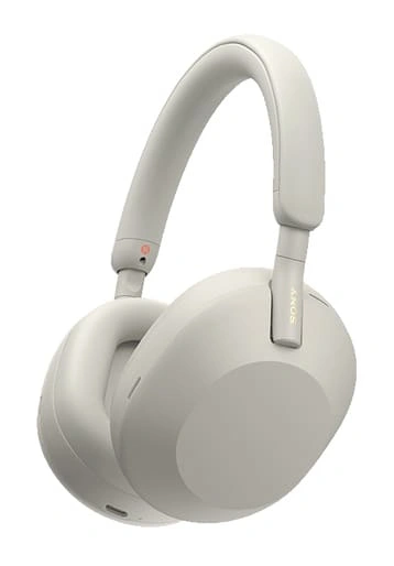 Беспроводные наушники Sony WH-1000XM5/SM с шумоподавлением, Серебристые. Фото 1