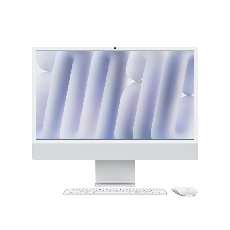 Apple iMac 24" Retina 4,5K, (MWUC3) (M4, 8C CPU, 8C GPU, 16 ГБ, 256 ГБ SSD, 2024), Silver. Фото 2