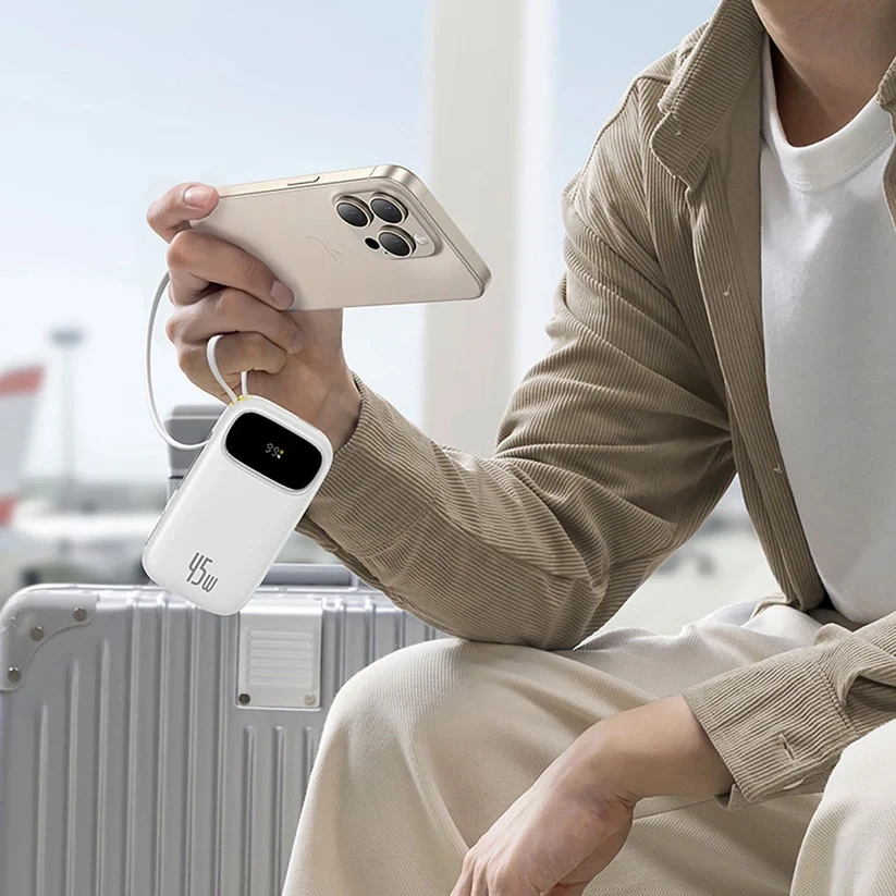 Внешний аккумулятор Baseus EnerFill FC31 20000mAh Qpow 3 45W, Белый (E0028D01). Фото 3