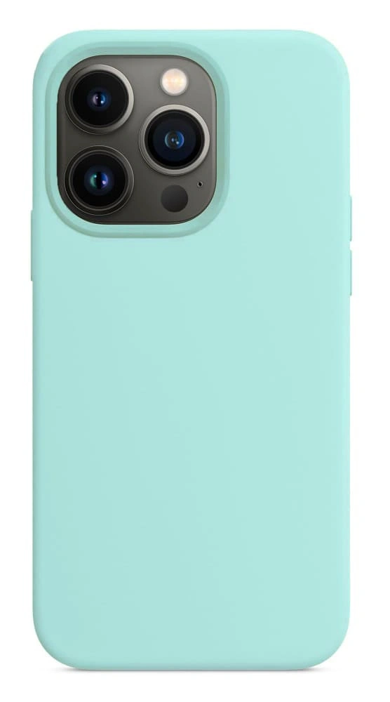 Накладка Silicone Case для iPhone 16 Pro, Бирюзовая. Фото 1