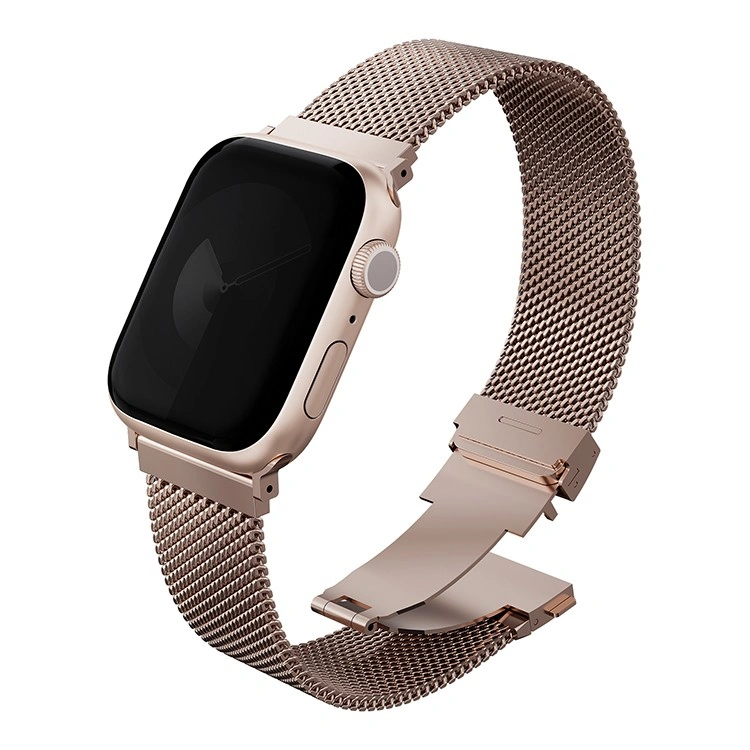 Ремешок Uniq для Apple Watch 44/45/46/49мм Dante PRO Strap Mesh Steel, Metallic Rose (49MM-DANPMRSE). Фото 1