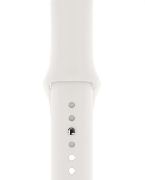 Ремешок силиконовый для Apple Watch 38/40/41/42мм, Белый. Фото 2