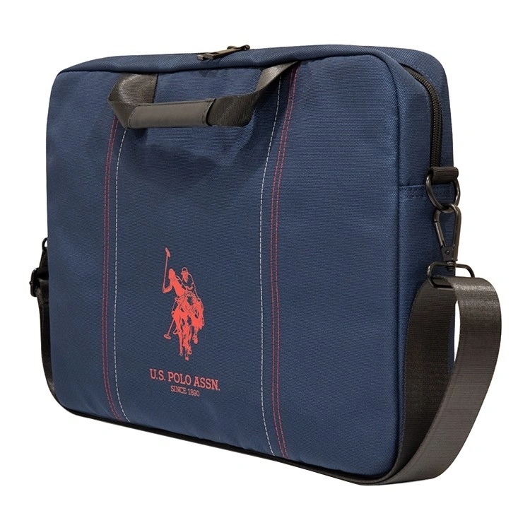 Чехол-Сумка U.S. Polo Assn. Computer Bag Double horse with Stitches для ноутбуков 15", Синяя (USCB15PFAV). Фото 3