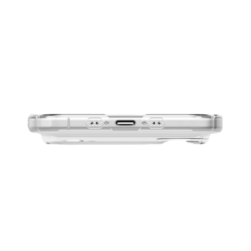 Накладка Uniq AirSuit MagSafe для iPhone Air, Прозрачный глянец/Белый (IP6.6(2025)-ASMGCLRW). Фото 4