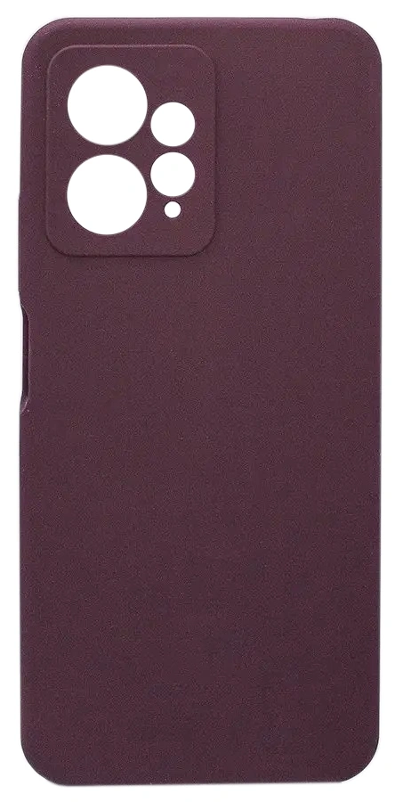 Накладка Silicone Case Logo для Redmi Note 12 Pro 4G, Винная. Фото 1
