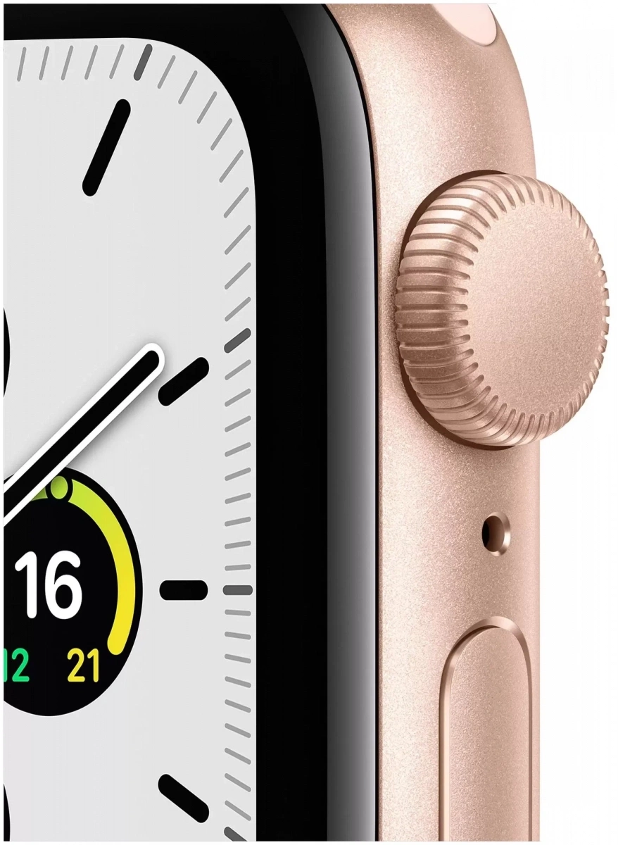 Умные часы Apple Watch SE (1st Generation), 40 мм, золотистый алюминий, силиконовый ремешок S/M (Уценённый товар). Фото 3