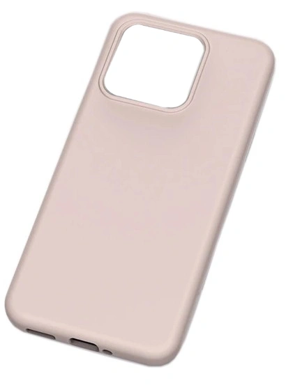 Накладка Silicone Case Logo для XiaoMi Mi 13T/Mi 13T Pro, Пудровая. Фото 1