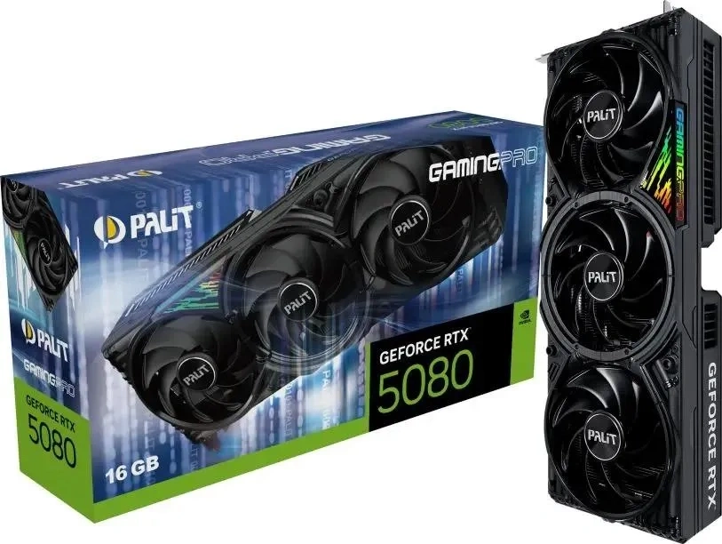 Видеокарта Palit GeForce RTX 5080 GamingPro 16ГБ, GDDR7, Ret (NE75080019T2-GB2031A). Фото 8