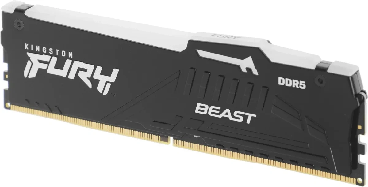Оперативная память Kingston FURY Beast Black RGB 32Гб, DDR5, 2х16 ГБ, 6000 МГц, 30-36-36 (KF560C30BBEAK2-32). Фото 6