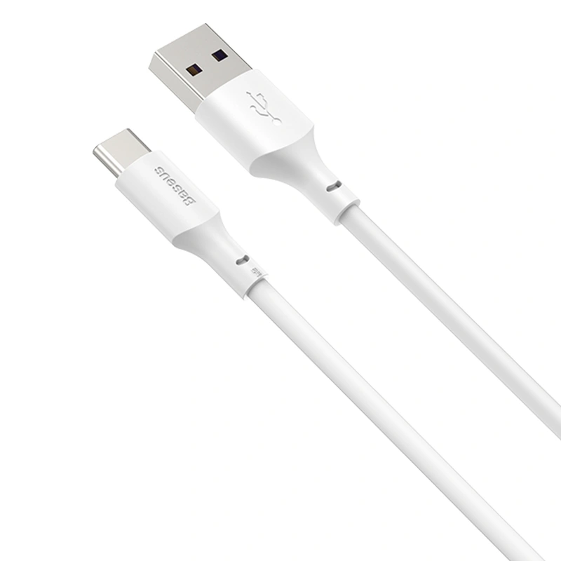 Кабель Baseus Simple Wisdom Data Cable Kit USB to Type-C 5A (2PCS/Set) 1.5m (TZCATZJ-02). Фото 5