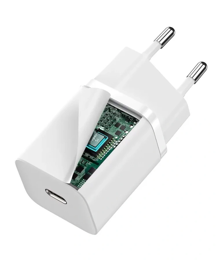 Сетевое зарядное устройство Baseus Super Si Quick charger 30W EU, Белое (CCSUP-J02). Фото 4