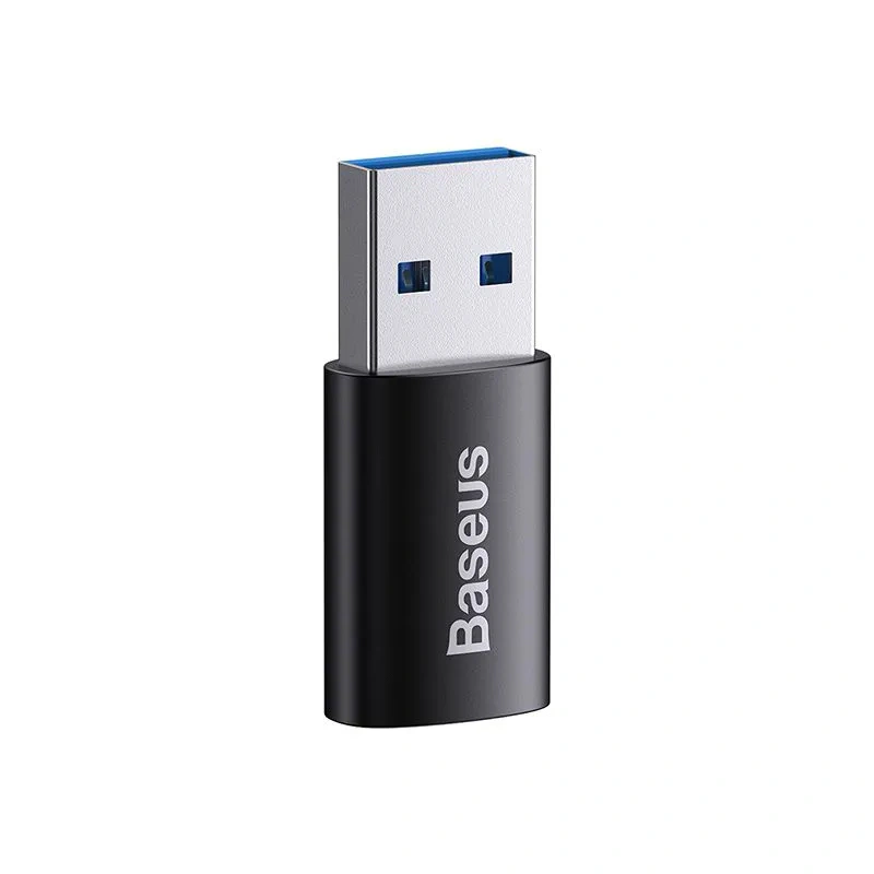 Переходник Baseus Ingenuity Series Mini OTG Adaptor USB-A to Type-C 3.1, черный (ZJJQ000101). Фото 2