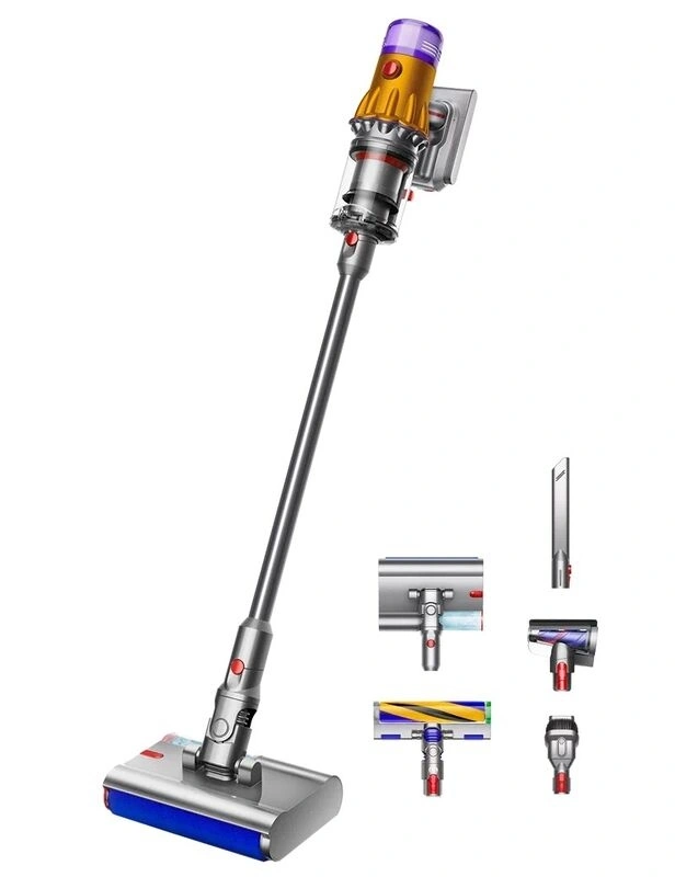 Беспроводной пылесос Dyson V12S Detect Slim Submarine Yellow/Nickel (SV46). Фото 1