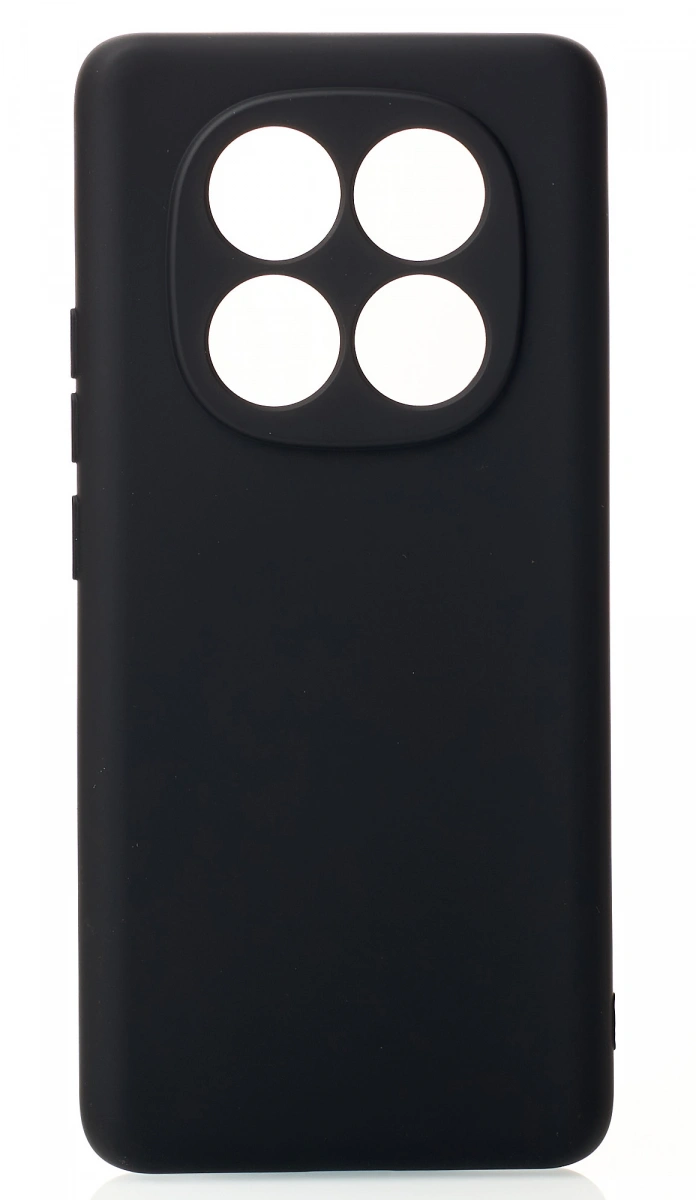Накладка Silicone Case для Redmi Note 14 Pro 5G / Poco X7, Чёрная. Фото 1