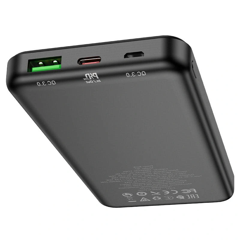 Внешний аккумулятор Hoco J87 Tacker PD20W+QC3.0 10000mAh, Чёрный. Фото 2