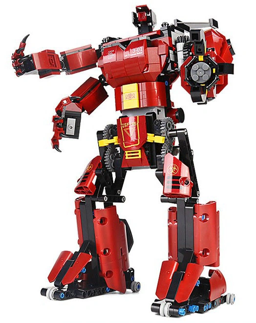 Конструктор Mould King Robot 15038. Crimson(Багровый Тайфун), 636 деталей, пульт ДУ. Фото 4