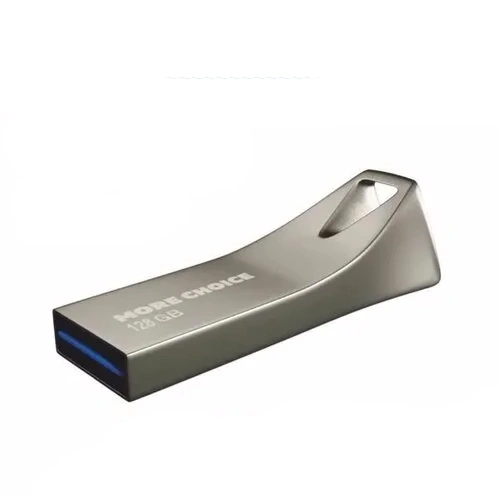 Накопитель More Choice MF128m 128GB USB 3.0 металлический корпус, Silver. Фото 2