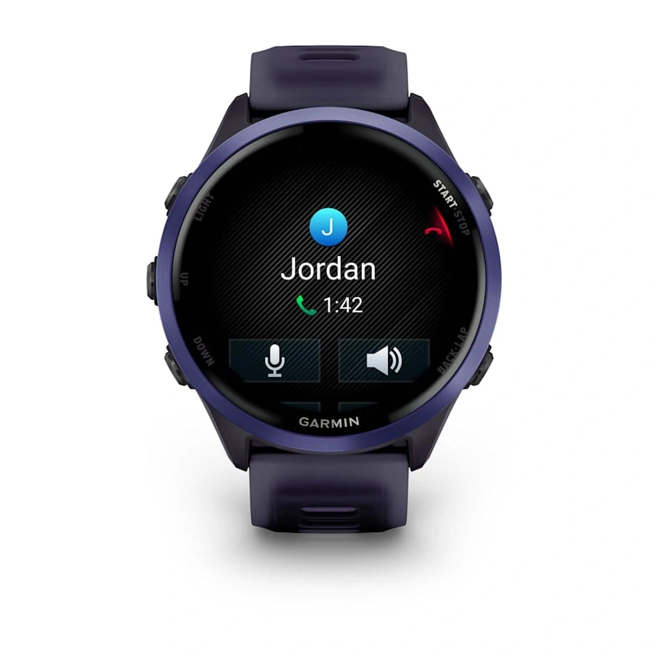 Умные часы Garmin Forerunner 570 47mm Indigo Aluminum with Translucent Imperial Purple Silicone (010-02971-02). Фото 2