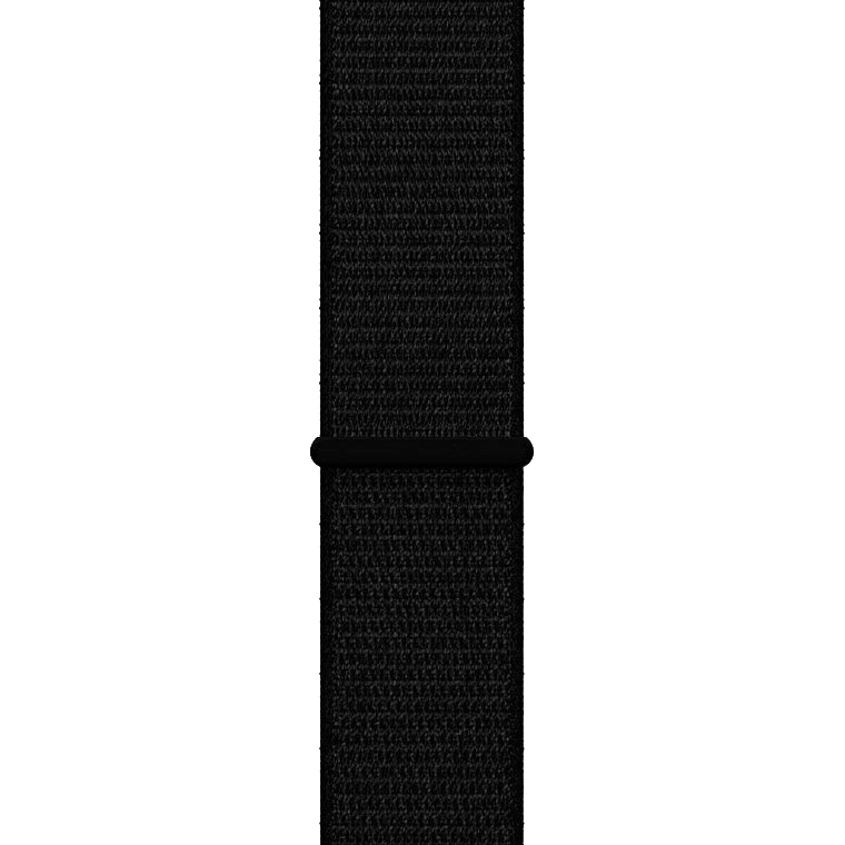 Ремешок нейлоновый для Apple Watch 44/45/46/49мм, Чёрный. Фото 1