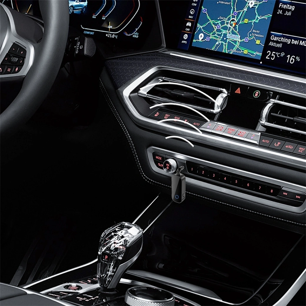 Bluethooth-ресивер Wiwu 2in1 Wireless Transmitter for Car Wi-AD001, Black. Фото 4