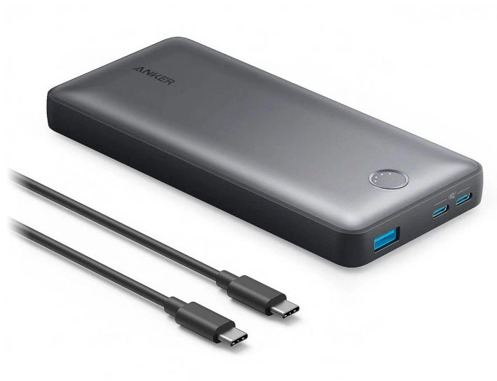 Внешний аккумулятор Anker 535 PD30W 20000mAh, Чёрный (A1366). Фото 1