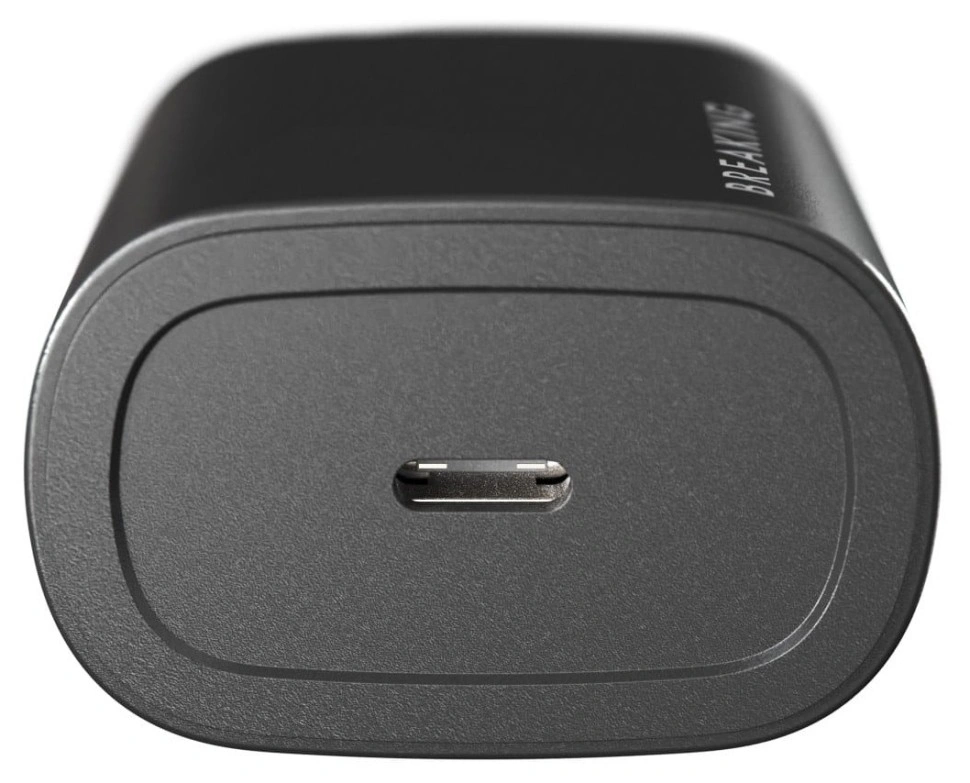 Сетевое зарядное устройство Breaking USB-C P-06 25W, Чёрный (22241). Фото 4