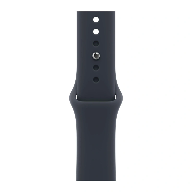 Умные часы Apple Watch Series 12 GPS, 46мм, Серый космический алюминиевый корпус, спортивный ремешок тёмно-синего цвета, размер S/M 140-190 мм (MJEH4). Фото 3