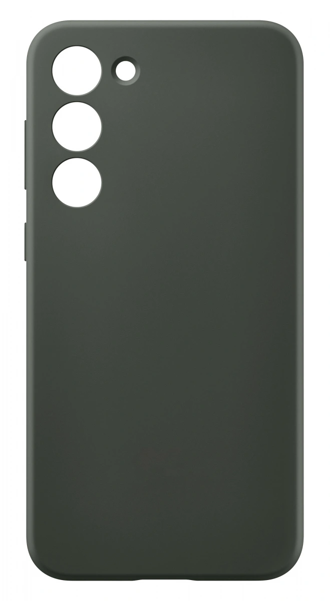 Чехол Silicone Case Logo для Samsung Galaxy S23, Тёмно-зелёный. Фото 1