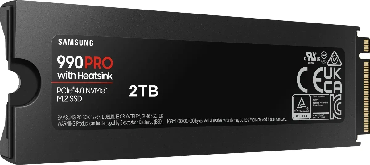 SSD накопитель Samsung 990 Pro 2ТБ, M.2 2280, PCIe 4.0 x4, NVMe, M.2 (MZ-V9P2T0CW). Фото 4