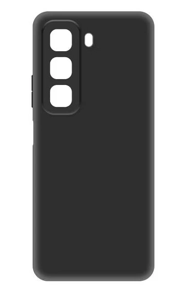 Накладка Krutoff Soft Case для Infinix Hot 50, Чёрная. Фото 1