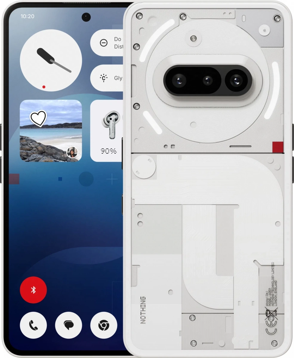 Смартфон Nothing Phone (3A) 8/128Gb, White. Фото 1