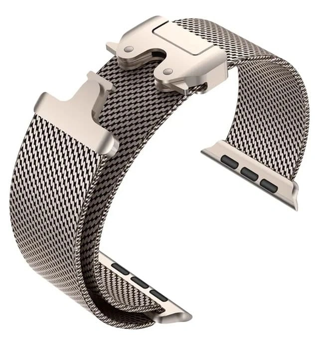 Ремешок Titanium Milanese Loop для Apple Watch 44/45/46/49мм, Starlight. Фото 1