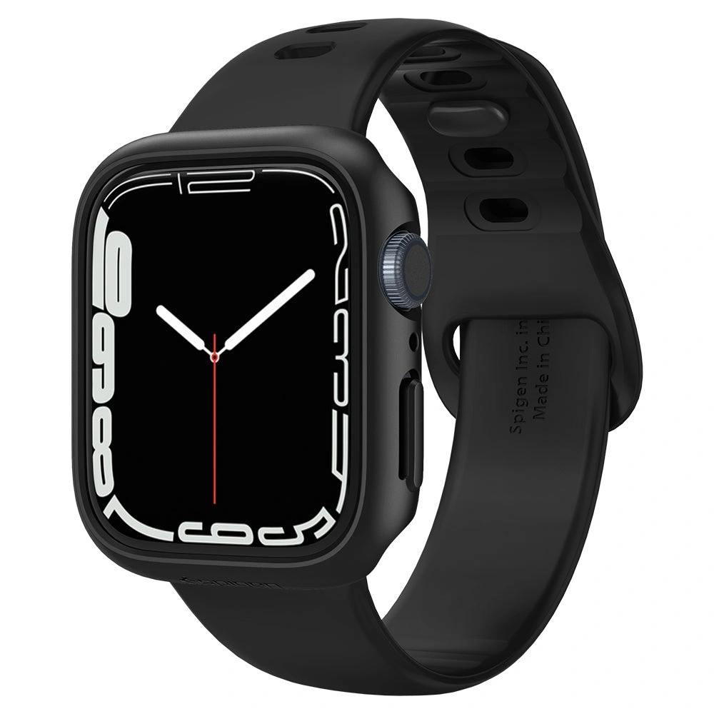 Чехол Spigen Thin Fit для Apple Watch 45mm, Чёрный (ACS04174). Фото 2