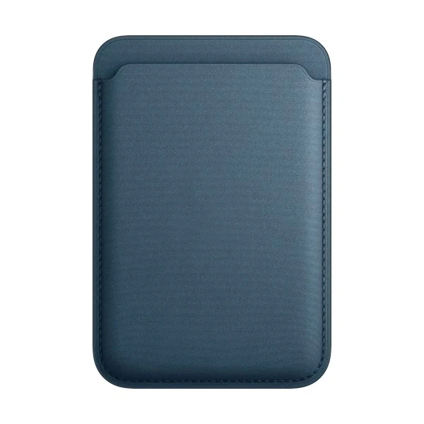 Магнитный бумажник Fine Woven Wallet MagSafe для iPhone, Pacific Blue. Фото 1